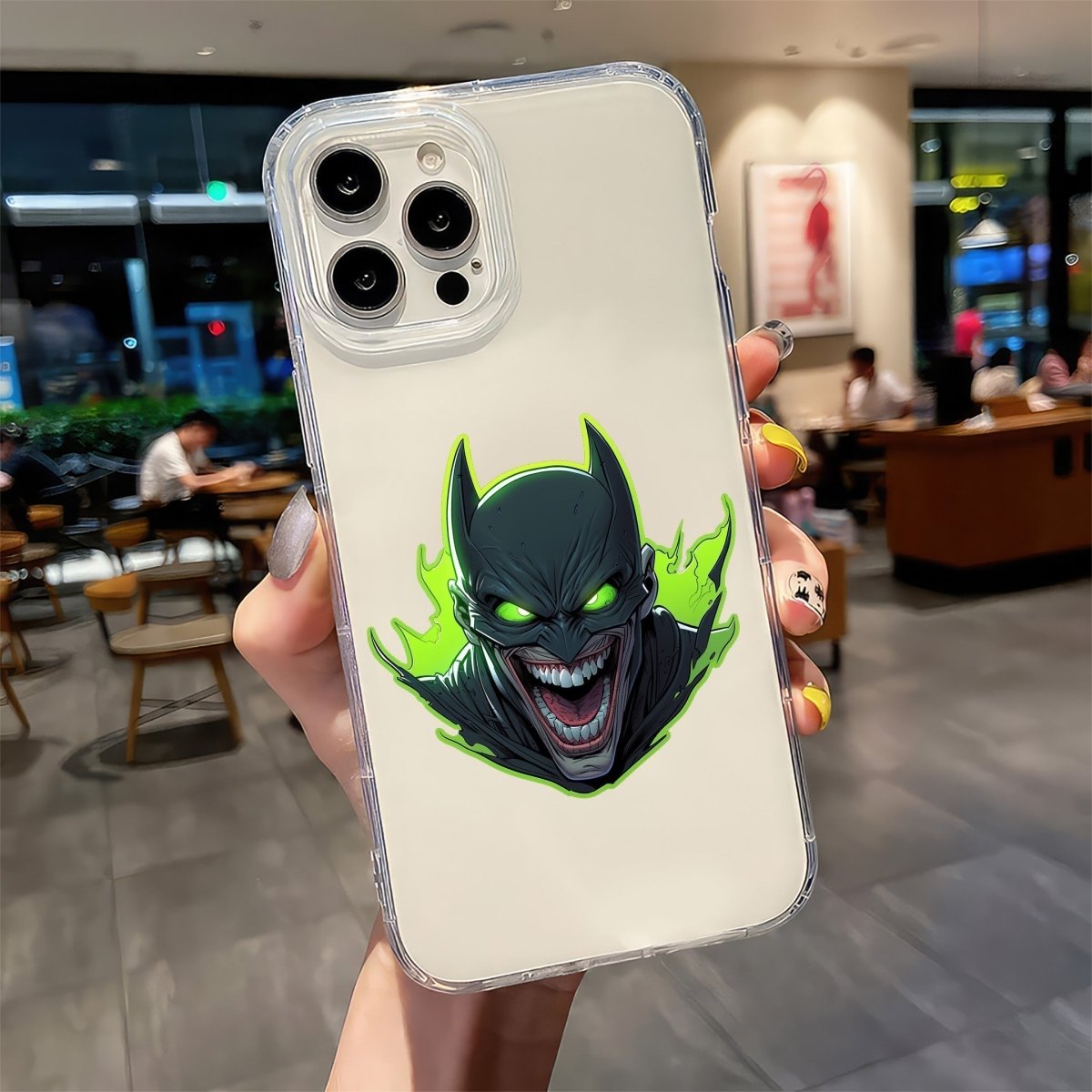 JOKER IN BATMAN COSTUME STICKER - stickyfunk premium stickers