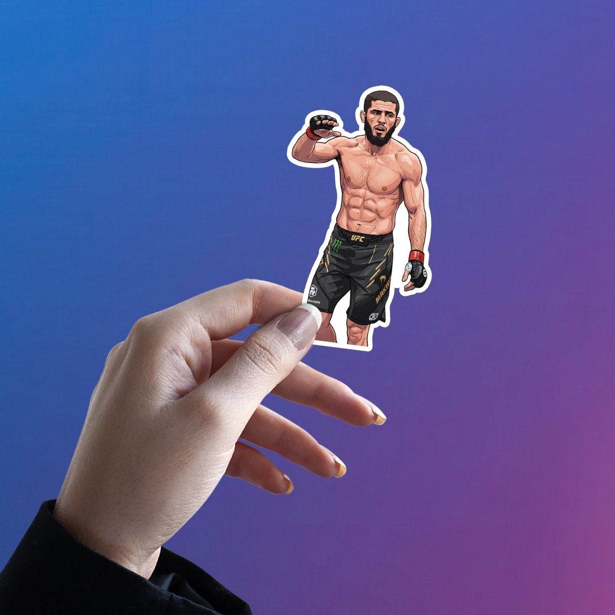 DAGESTAN PHANTOM - ISLAM MAKHACHEV STICKER - stickyfunk premium stickers