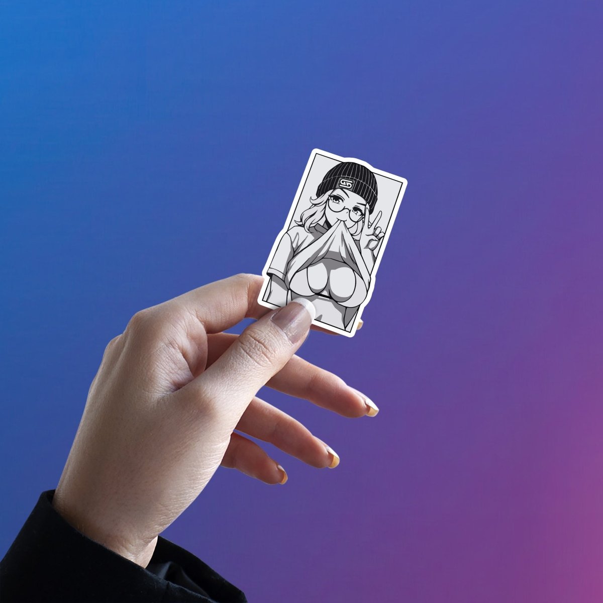 FACE NOT FOUND STICKER - stickyfunk premium stickers