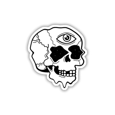 COSMIC SKULL VISION STICKER