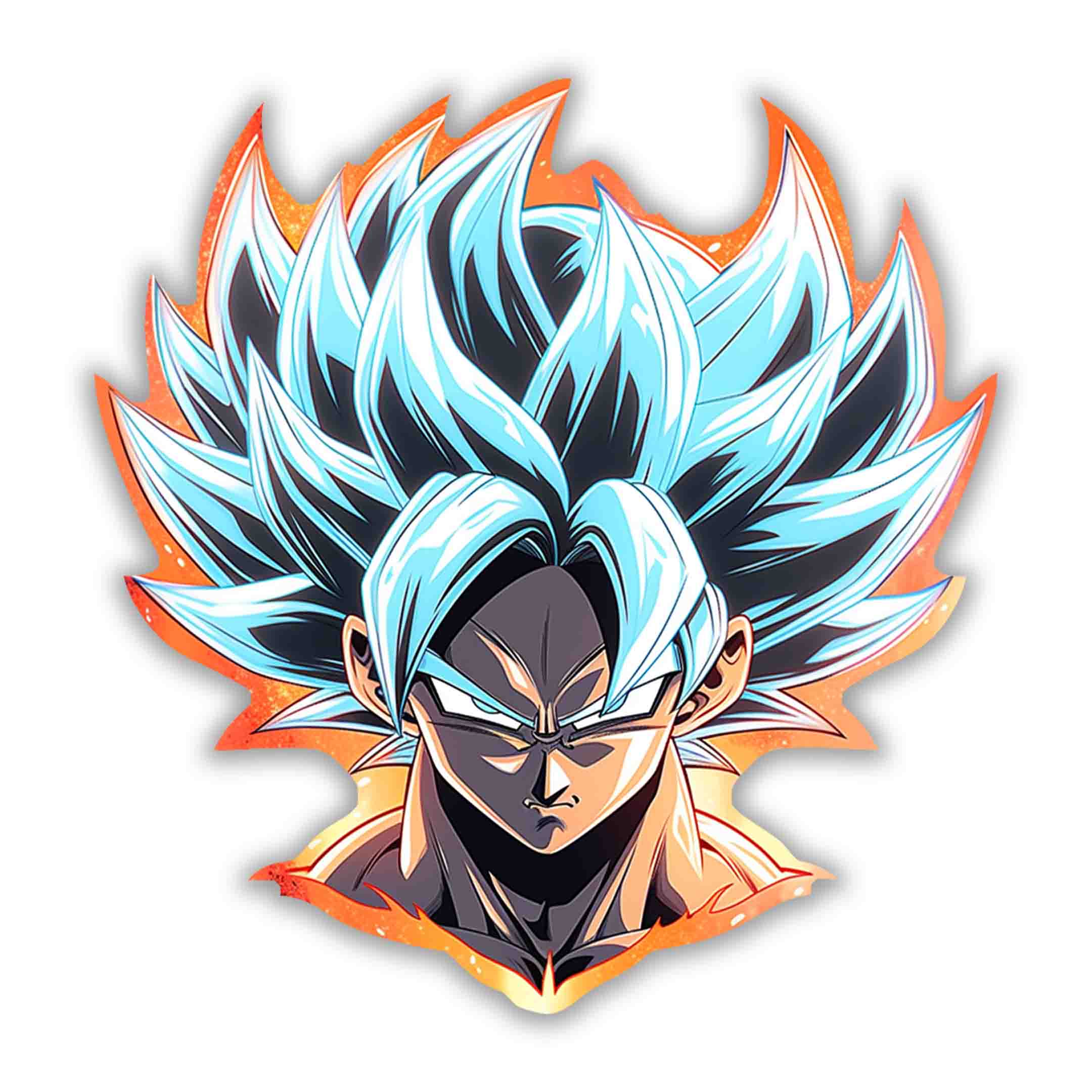 SUPER SAIYAN BLUE GOKU STICKER - stickyfunk premium stickers