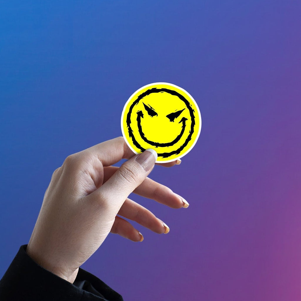 SMIRK RIOT STICKER - stickyfunk premium stickers