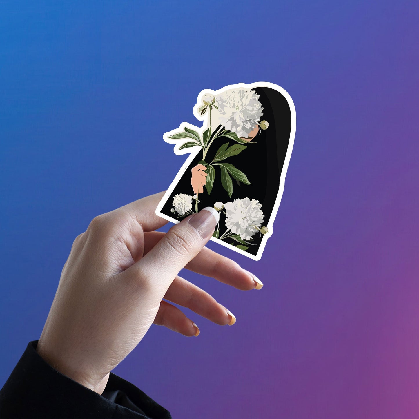 Muslim Girl Sticker - Hizab Sticker 8