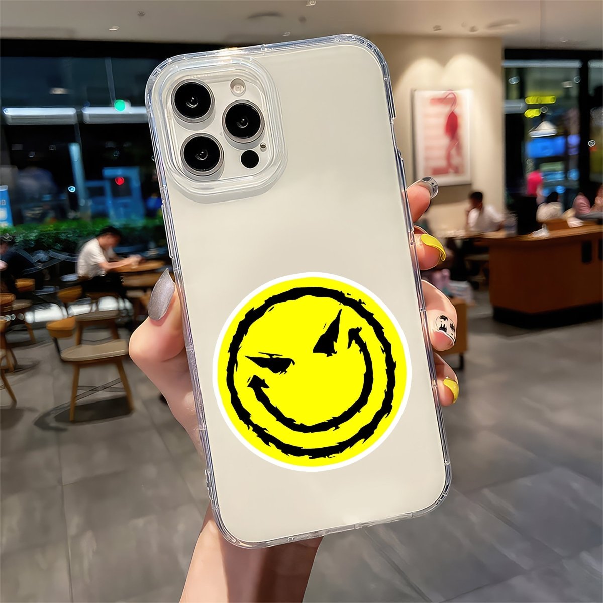 SMIRK RIOT STICKER - stickyfunk premium stickers