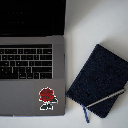 FIERCE ROSE STICKER - stickyfunk premium stickers