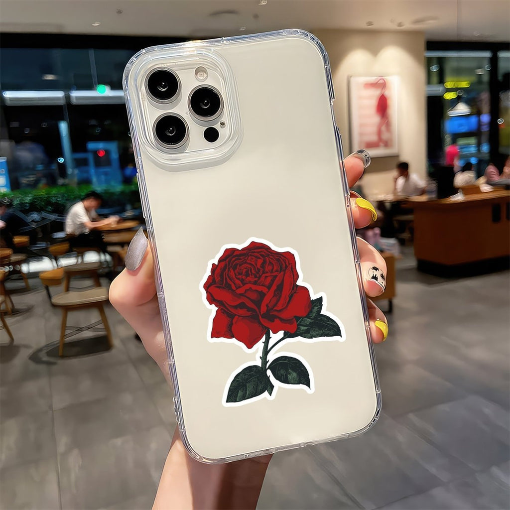 FIERCE ROSE STICKER - stickyfunk premium stickers