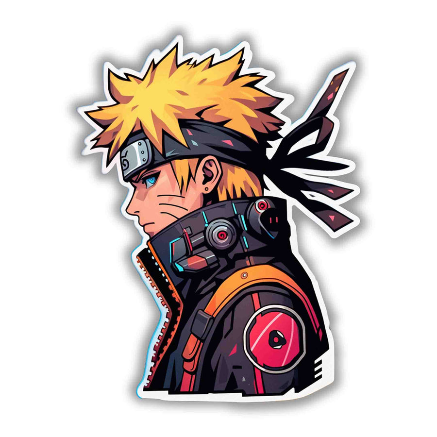 NARUTO UZUMAKI IN CYBERPUNK STYLE STICKER