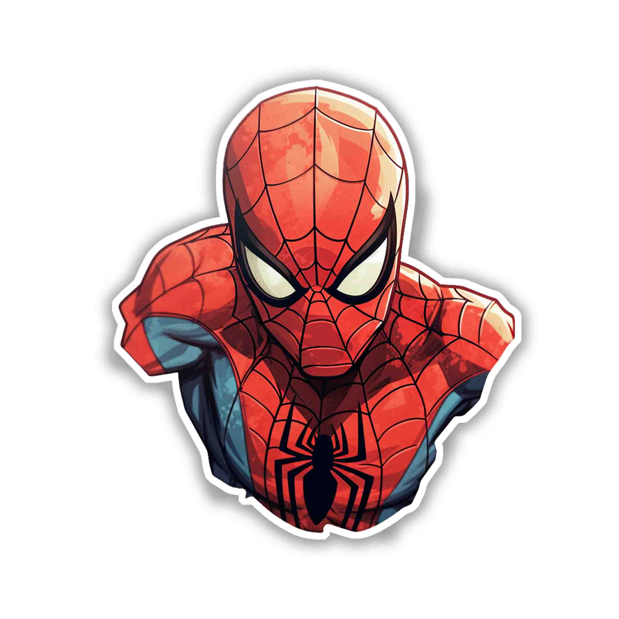 SPIDER - MAN BUST STICKER - stickyfunk premium stickers