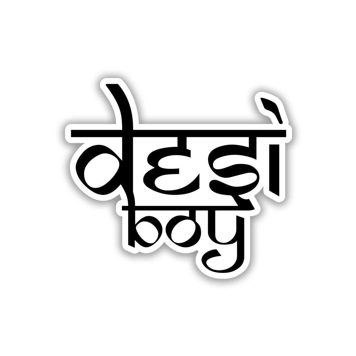 SCRIPT SWAG - DESI BOY STICKER - stickyfunk premium stickers