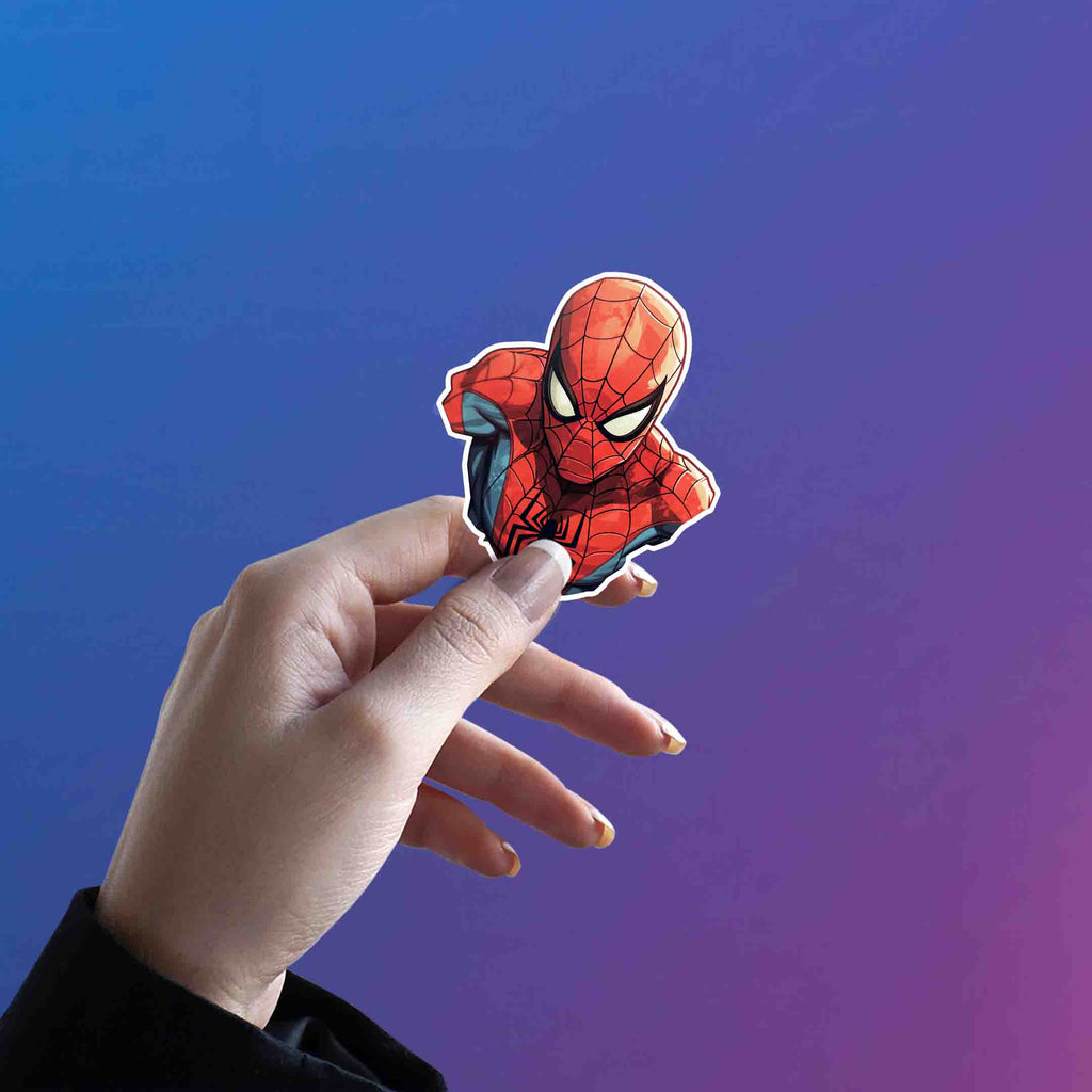 SPIDER - MAN BUST STICKER - stickyfunk premium stickers