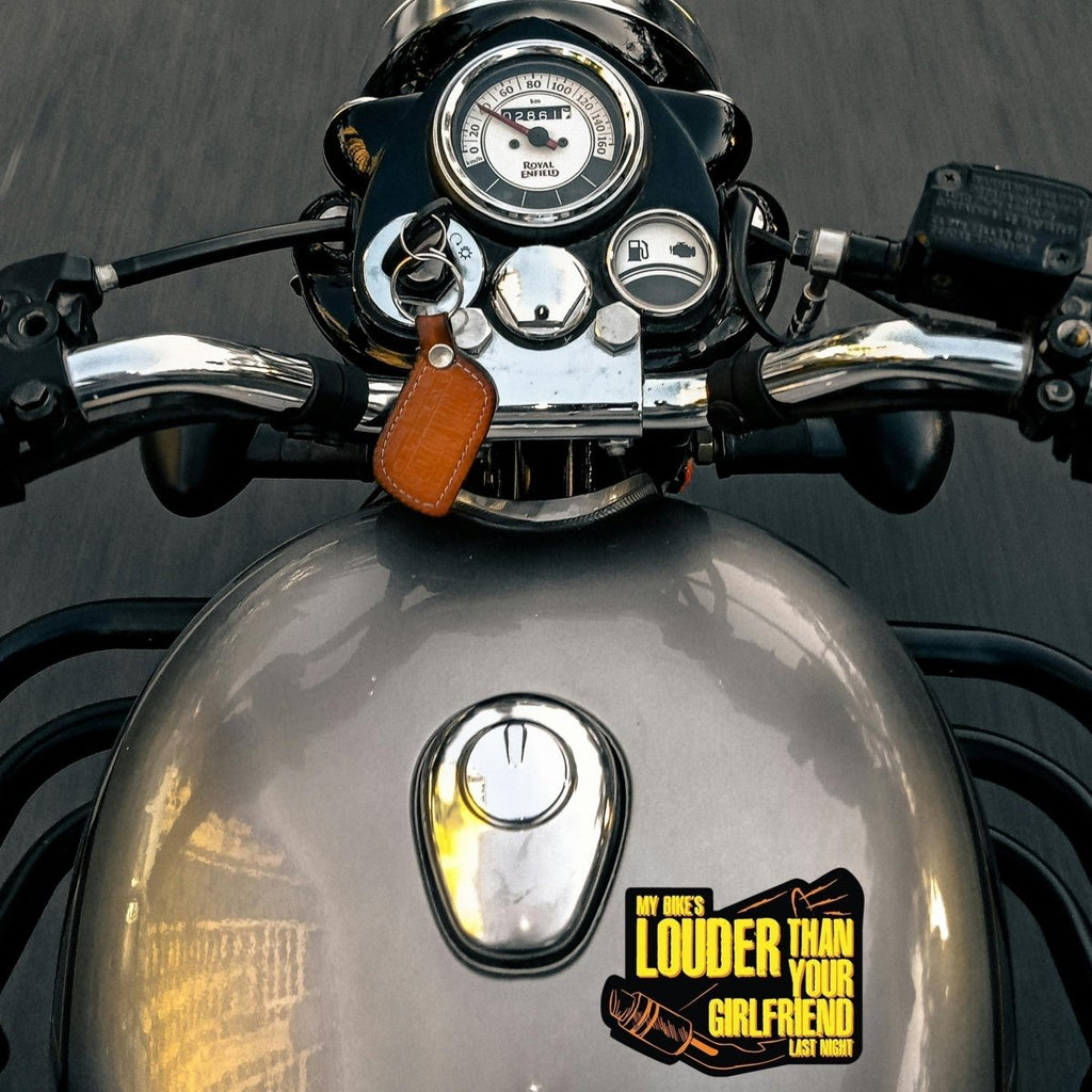 MY BIKES LOUDER THAN YOUR GF LAST NIGH STICKER - stickyfunk premium stickers
