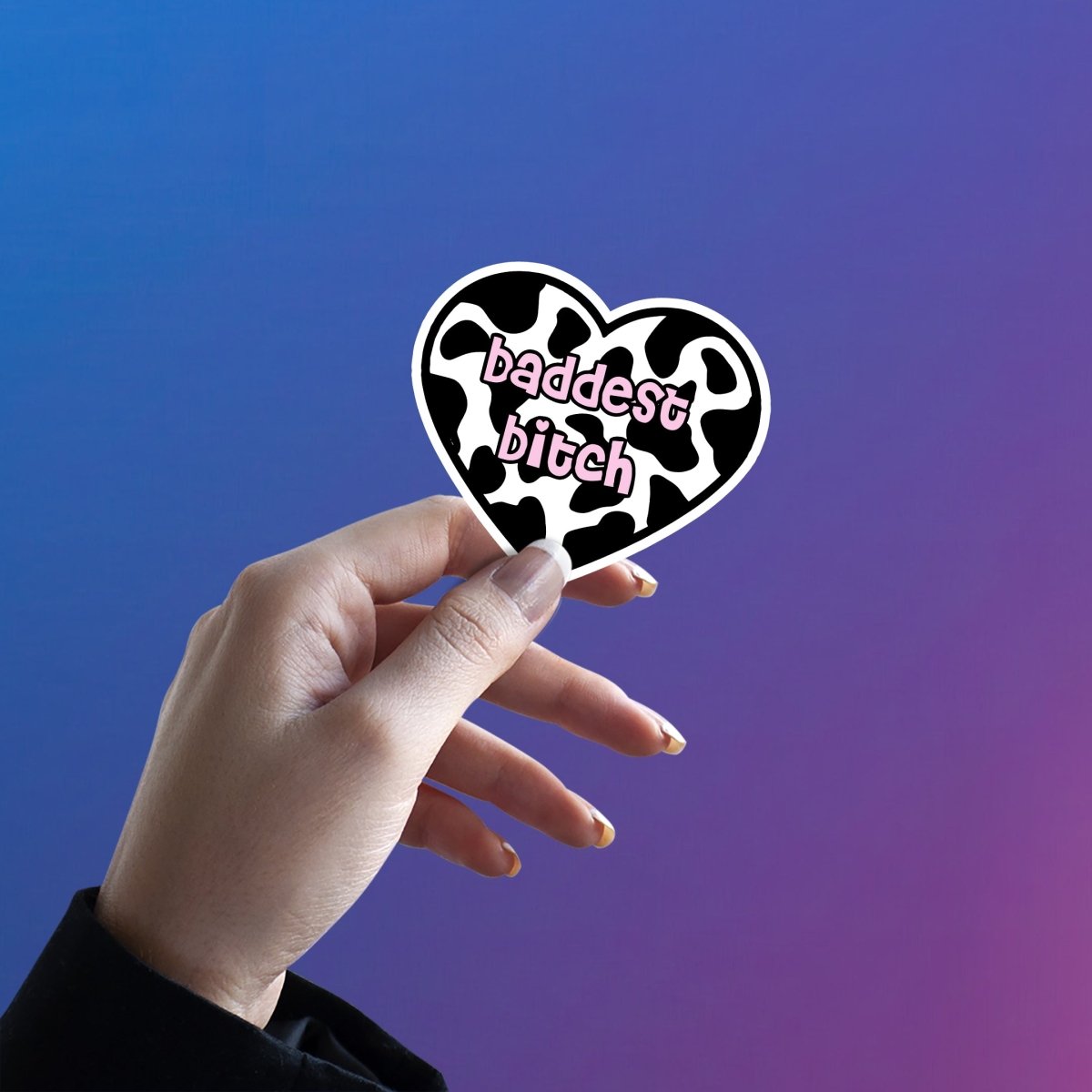 MOO - D QUEEN HEART STICKER - stickyfunk premium stickers