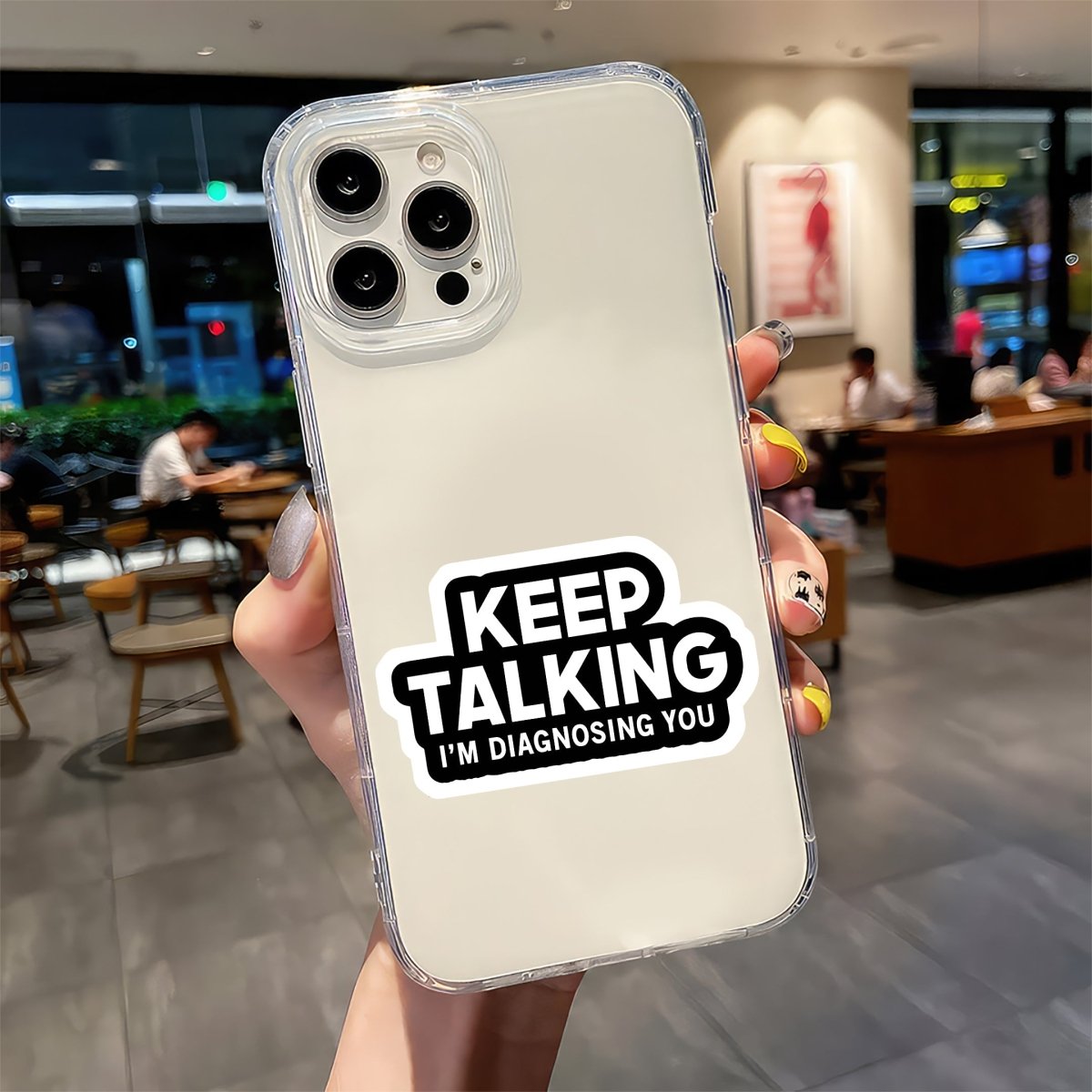 PSYCHOLOGIST IN PROGRESS STICKER - stickyfunk premium stickers