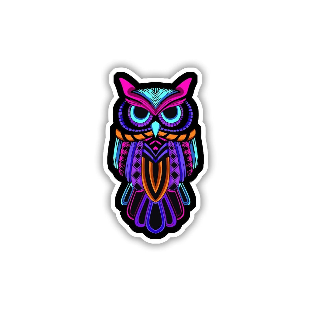 PARTY ANIMAL OWL STICKER - stickyfunk premium stickers
