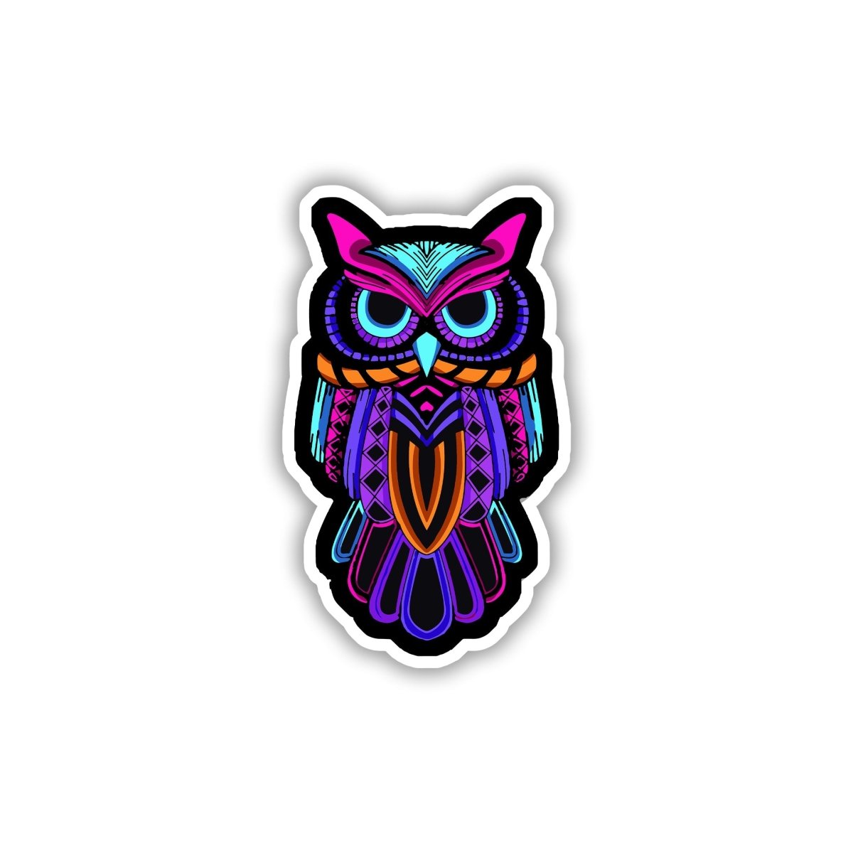 PARTY ANIMAL OWL STICKER - stickyfunk premium stickers