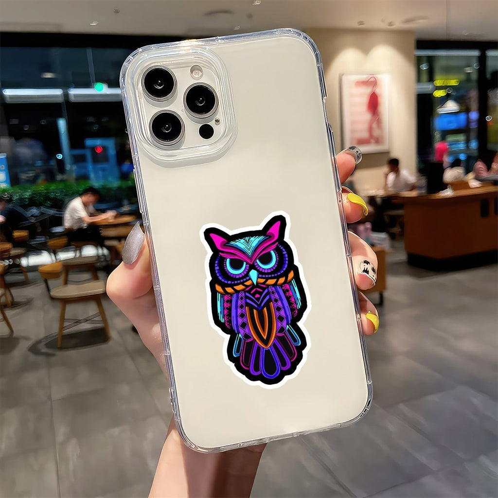 PARTY ANIMAL OWL STICKER - stickyfunk premium stickers