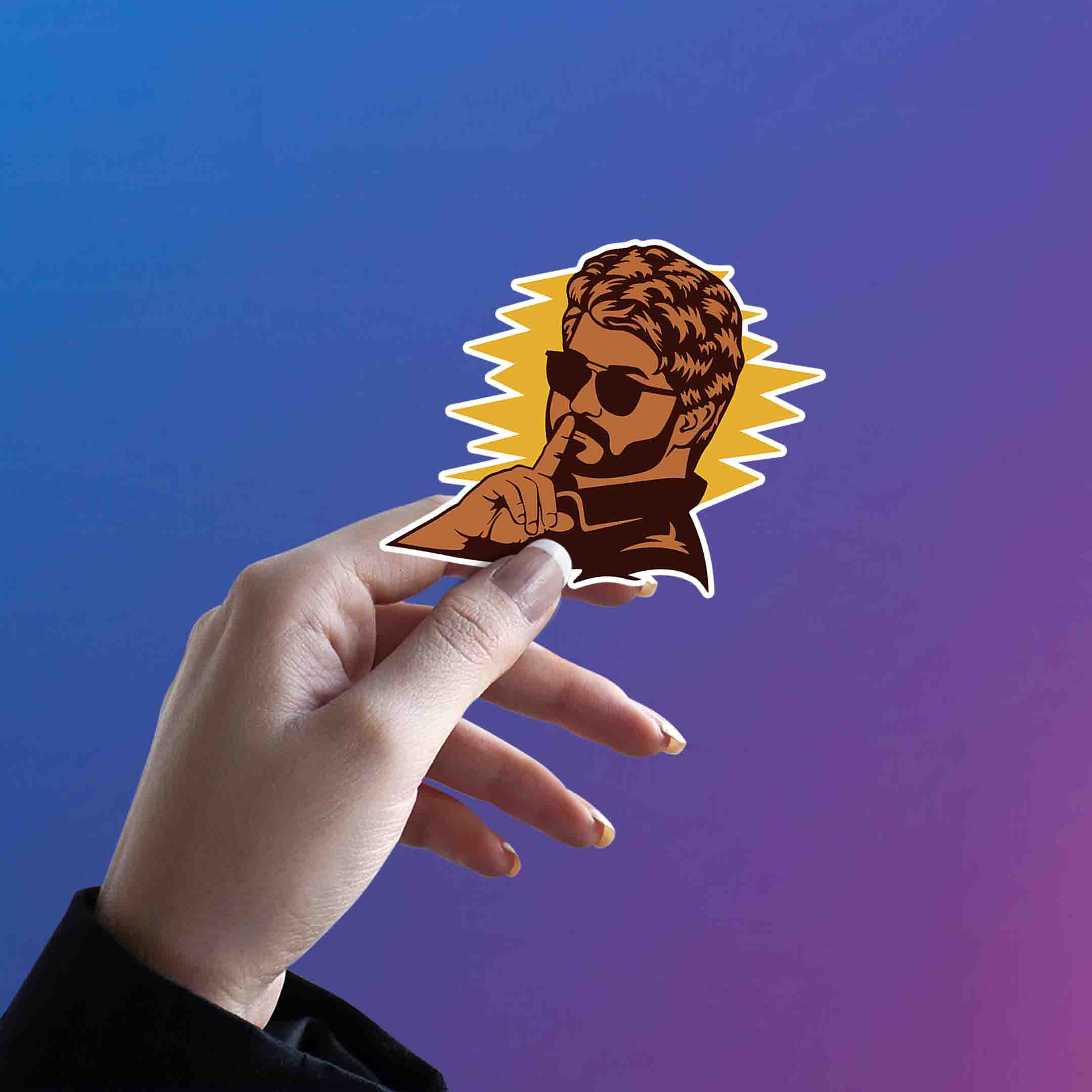 THALAPATHY VIJAY STICKER - 3 - stickyfunk premium stickers