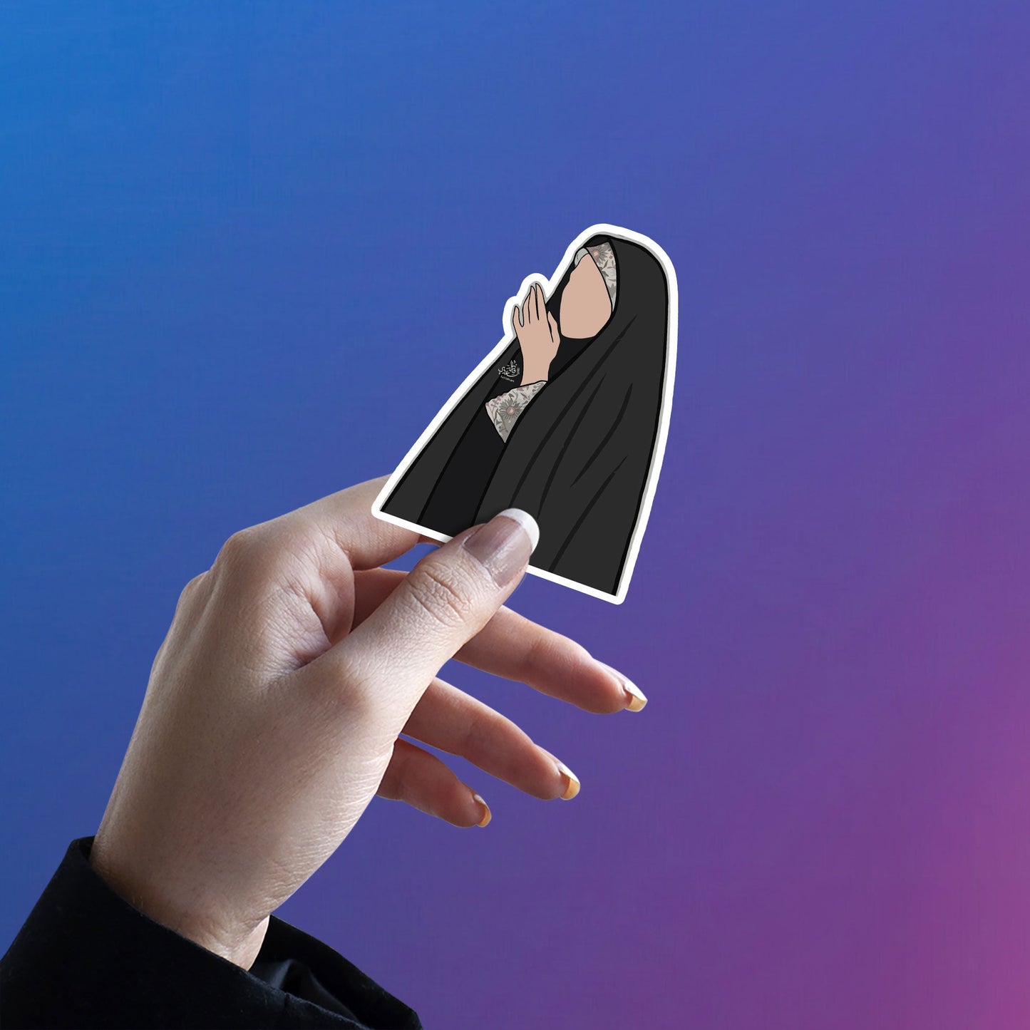 Muslim Girl Sticker - Hizab Sticker 10