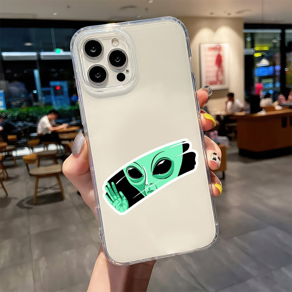 ALIEN PEACE STICKER - stickyfunk premium stickers