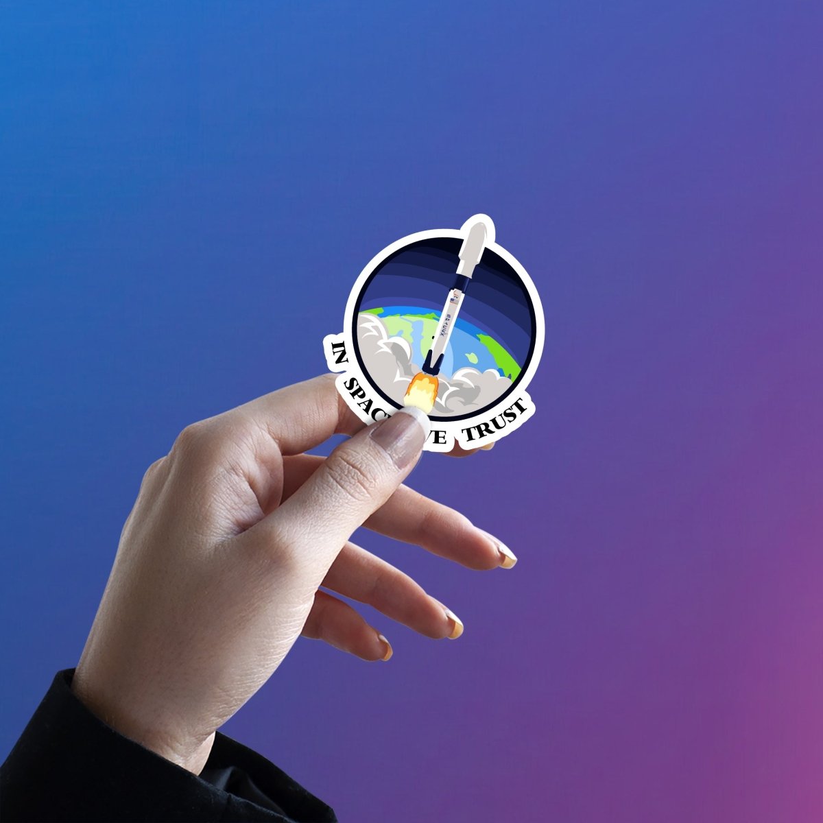 SPACE MEIN DHANDHA STICKER - stickyfunk premium stickers