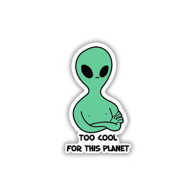 DUNIYA KA SABSE COOL ALIEN STICKER