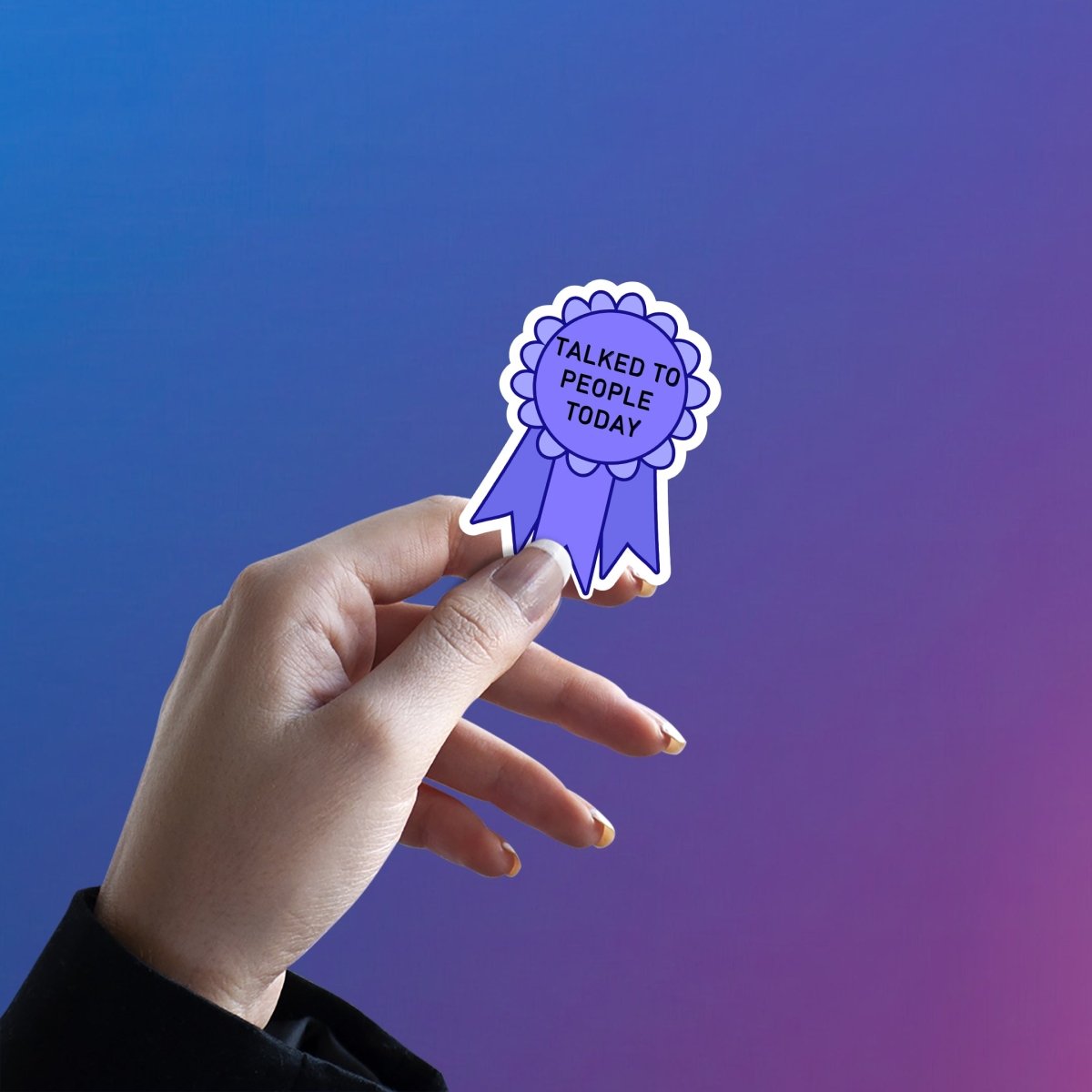TALKING CHAMPION STICKER - stickyfunk premium stickers