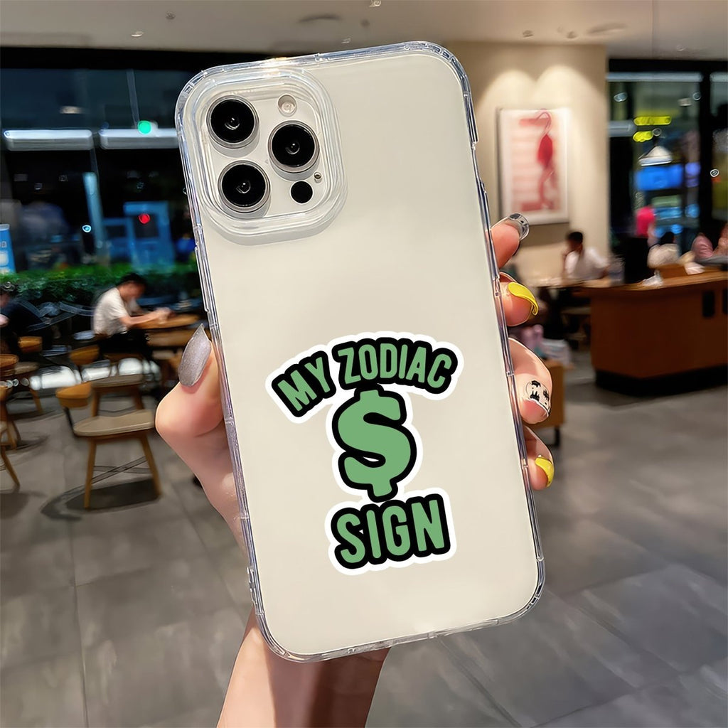 CASH IS MY STAR SIGN STICKER - stickyfunk premium stickers