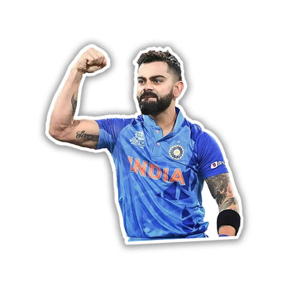 VIRAT KOHLI STICKER - 2 - stickyfunk premium stickers
