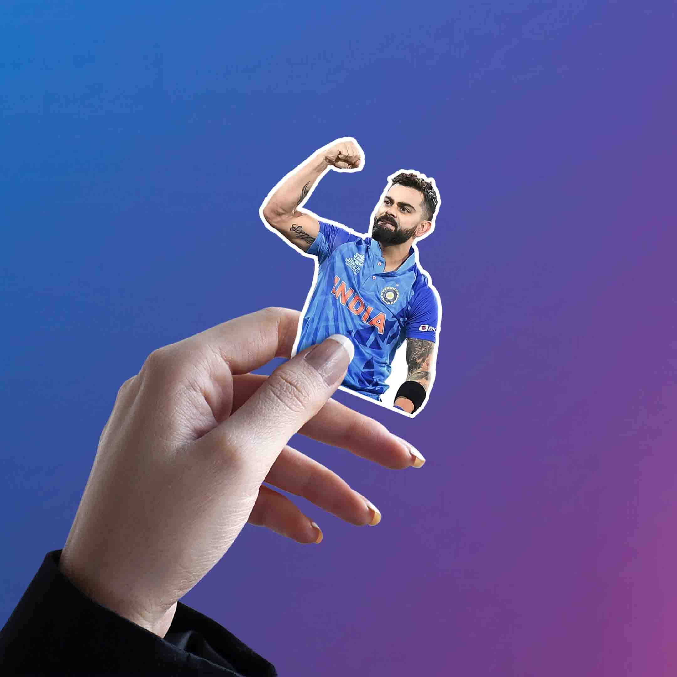 VIRAT KOHLI STICKER - 2 - stickyfunk premium stickers