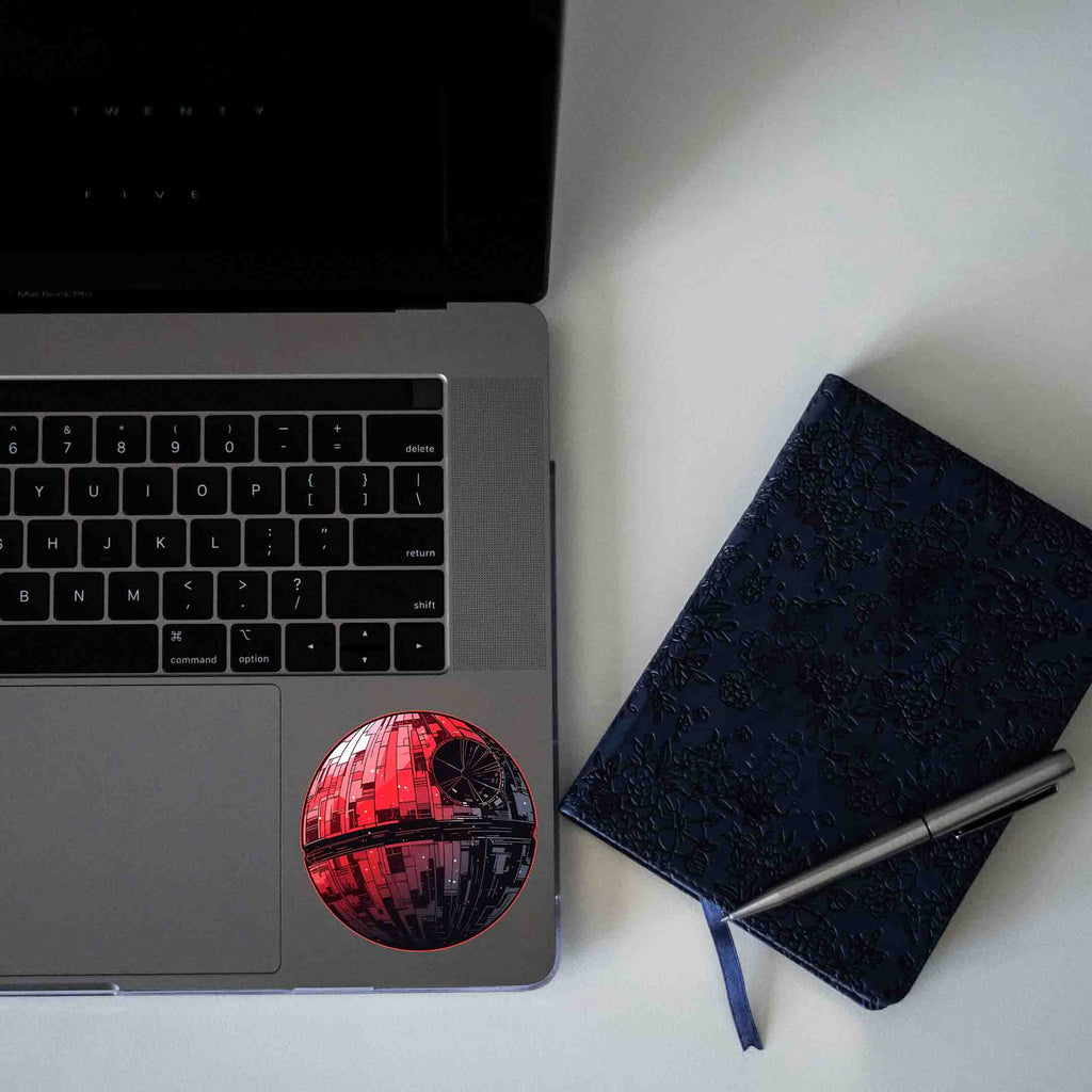 STAR WARS RED DEATH STAR - stickyfunk premium stickers