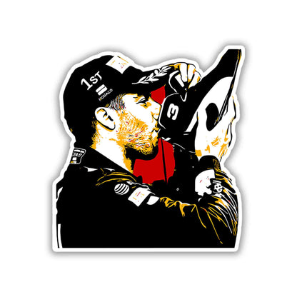 DANIEL RICCIARDO STICKER - 5 - stickyfunk premium stickers