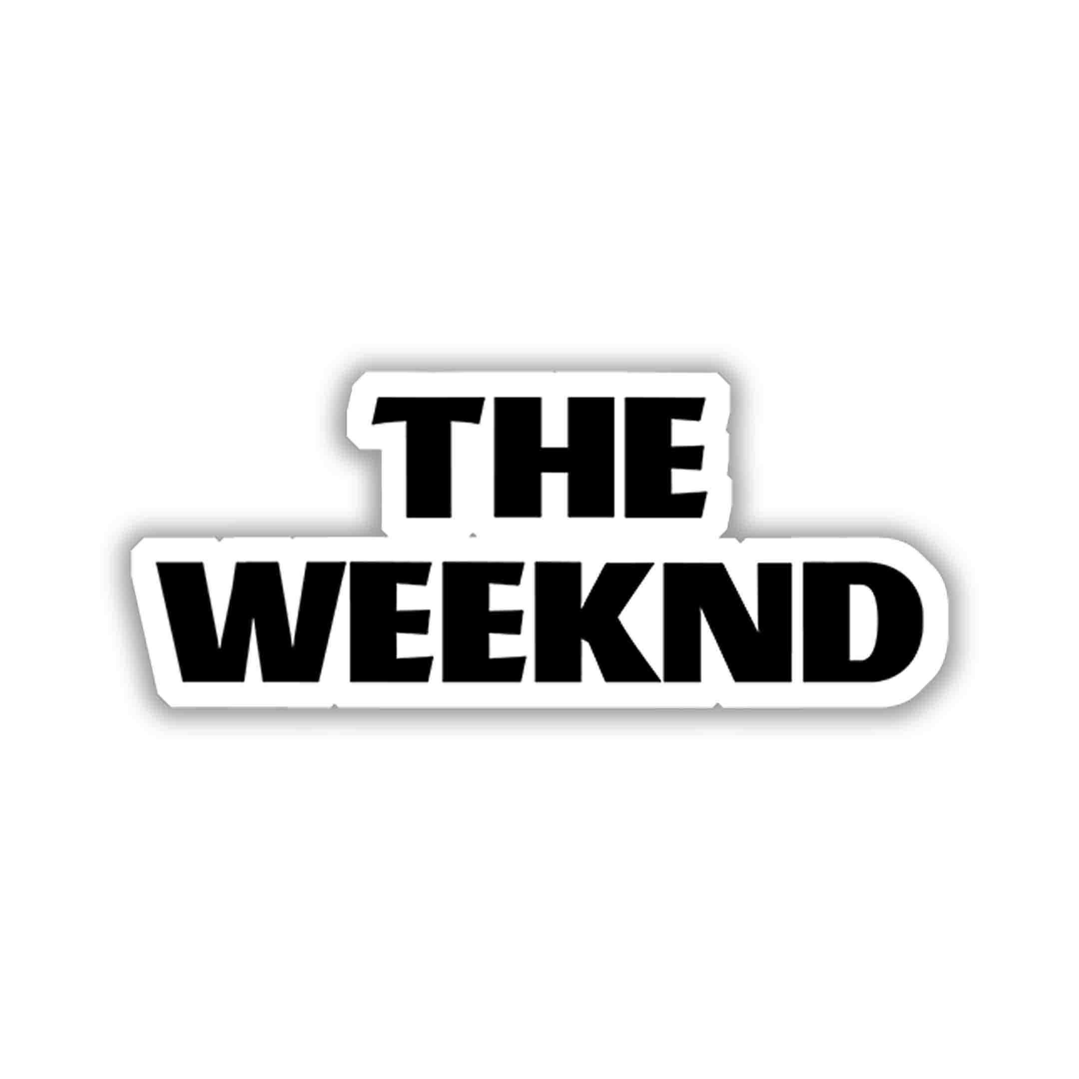 THE WEEKND Bold Wordmark Sticker – stickyfunk premium stickers