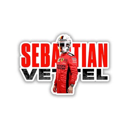 SEBASTIAN VETTEL STICKER - 3 - stickyfunk premium stickers