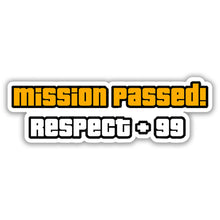 MISSION PASSED - RESPECT PLUS 99 STICKER