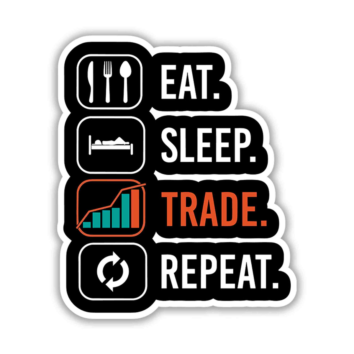Trader Life Cycle Sticker