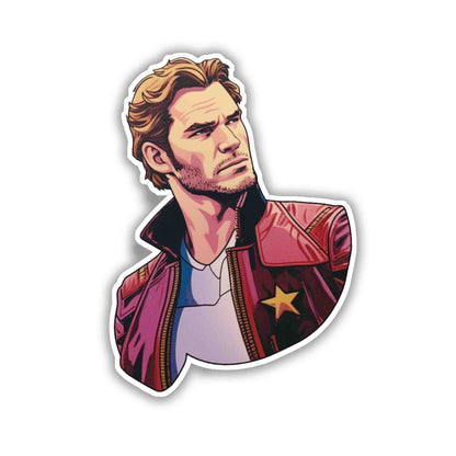 SIDE GLANCE STAR - LORD MARVEL STICKER - stickyfunk premium stickers