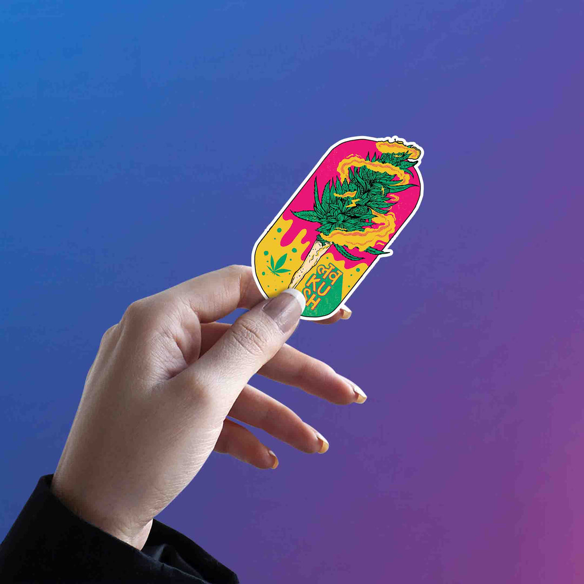 Melted Kush Drip Bud Sticker