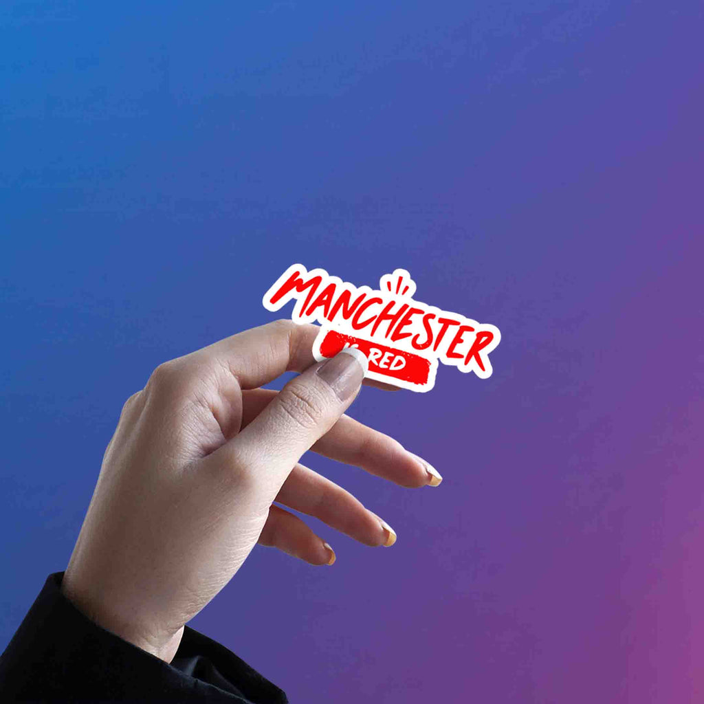 MANCHESTER UNITED STICKER - 2 - stickyfunk premium stickers