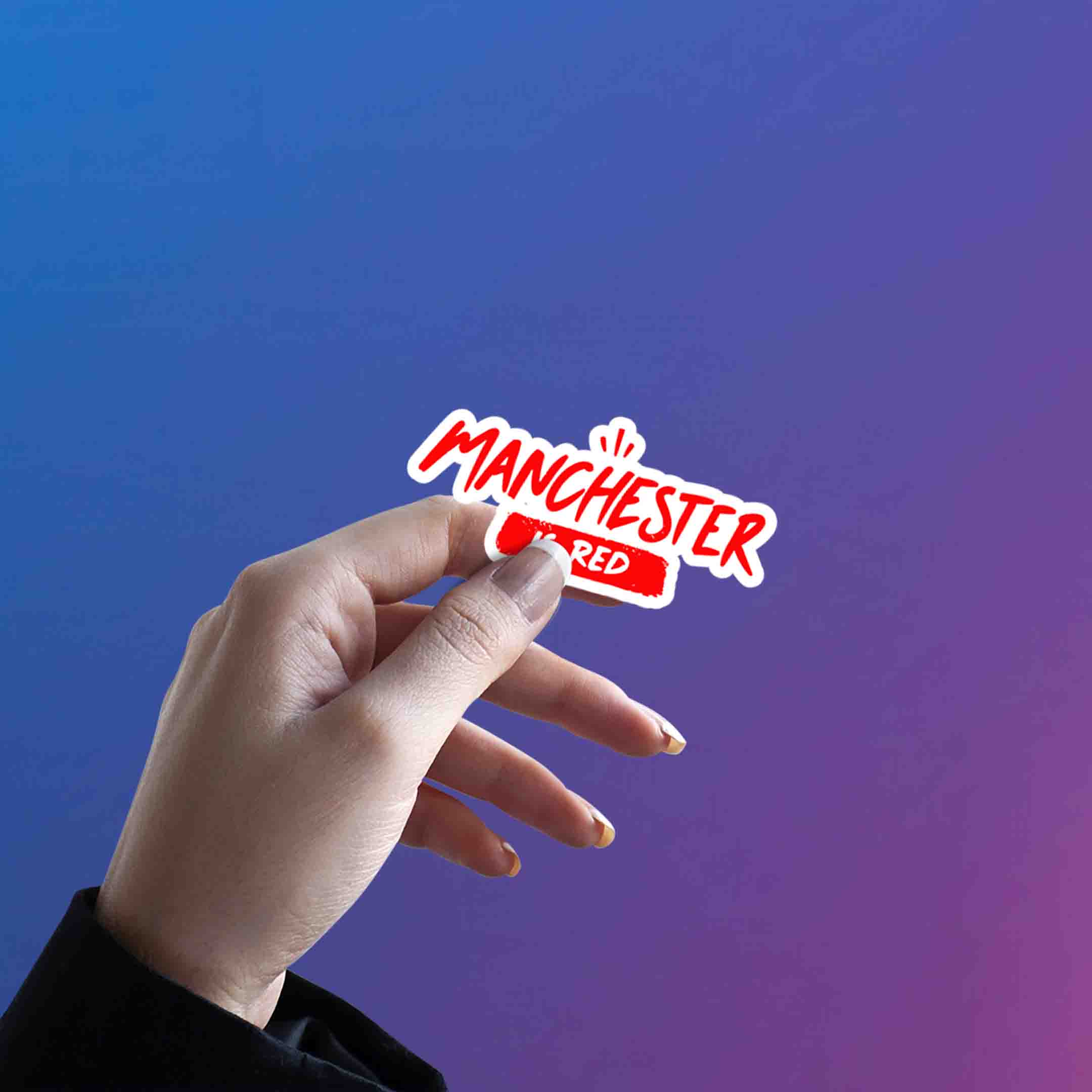 MANCHESTER UNITED STICKER - 2 - stickyfunk premium stickers