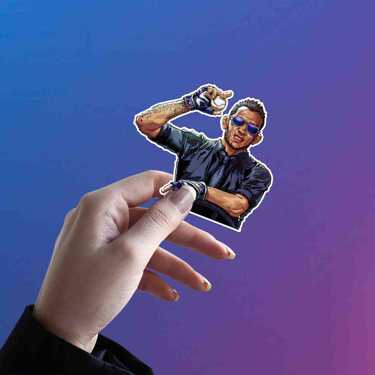 El Cucuy Pointing Pose – Tony Ferguson Sticker