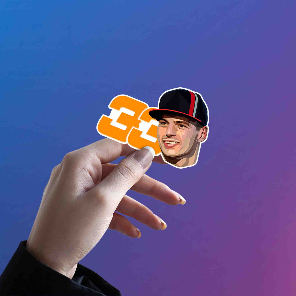 MAX VERSTAPPEN STICKER - 3 - stickyfunk premium stickers
