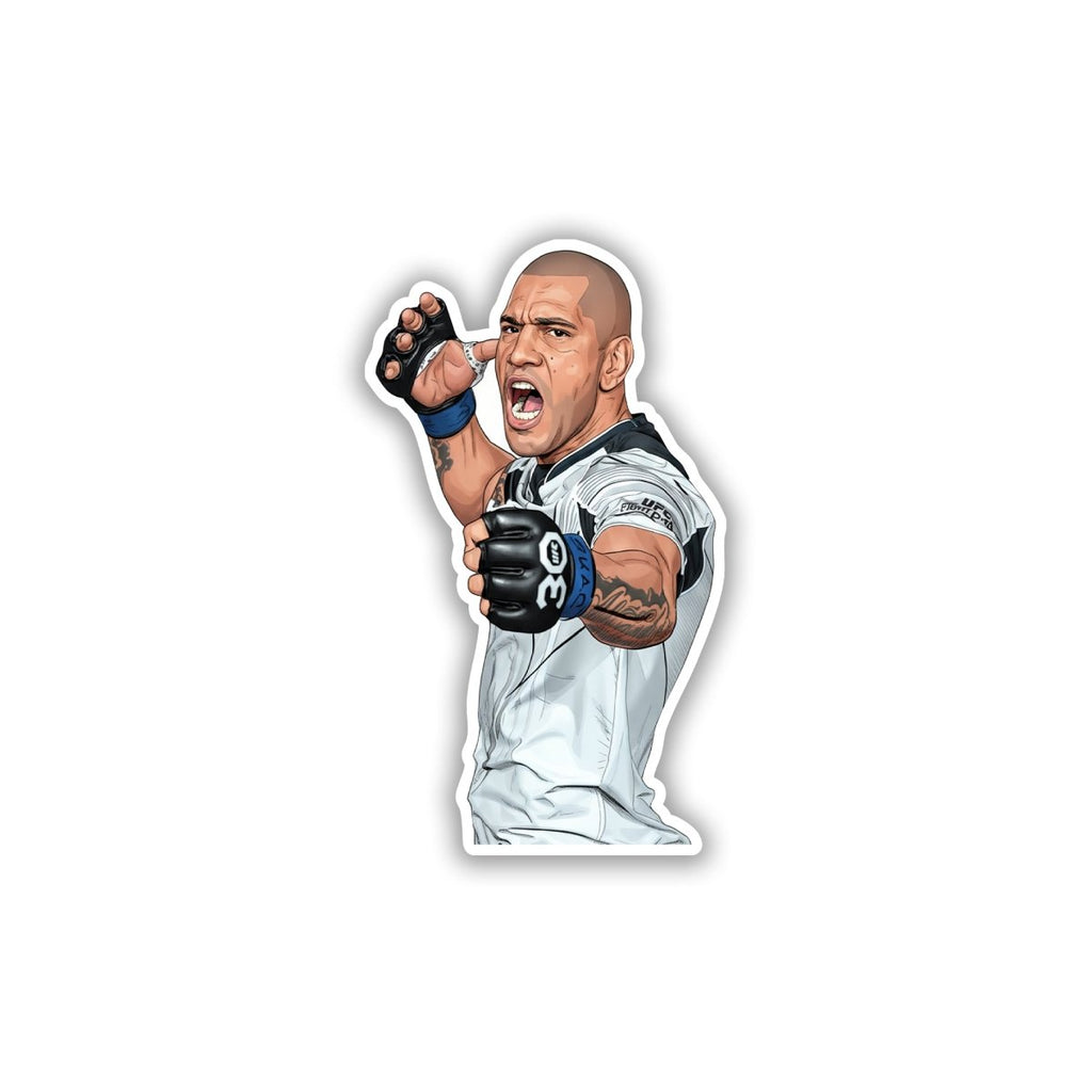 STONE - FIST FOCUS - ALEX PEREIRA STICKER - stickyfunk premium stickers