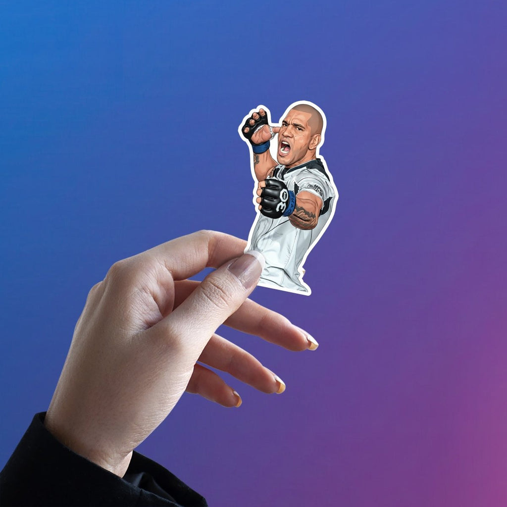 STONE - FIST FOCUS - ALEX PEREIRA STICKER - stickyfunk premium stickers