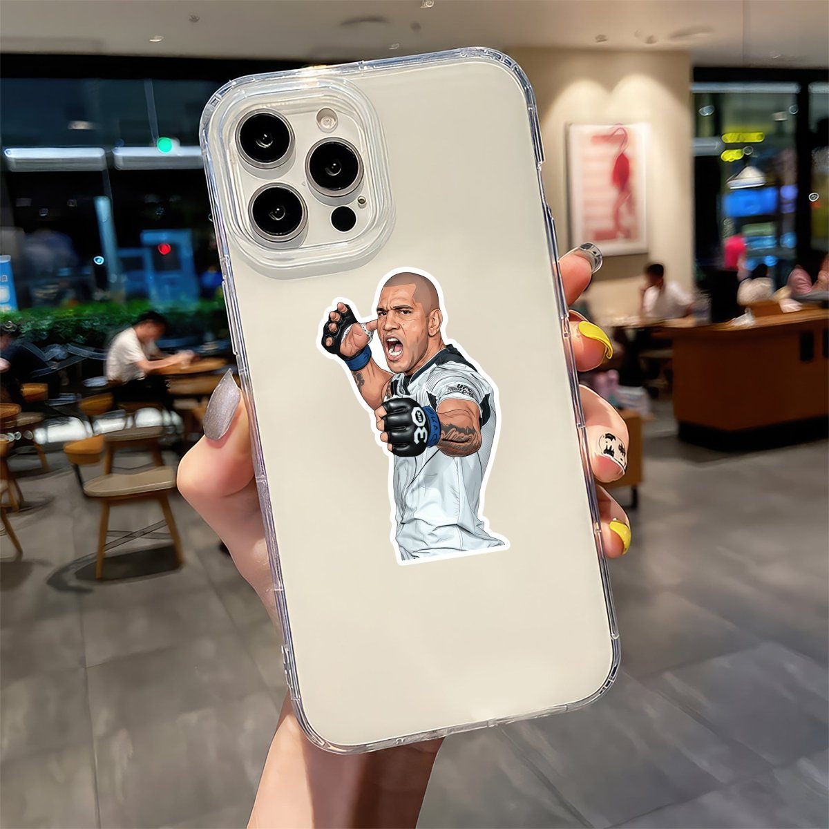 STONE - FIST FOCUS - ALEX PEREIRA STICKER - stickyfunk premium stickers