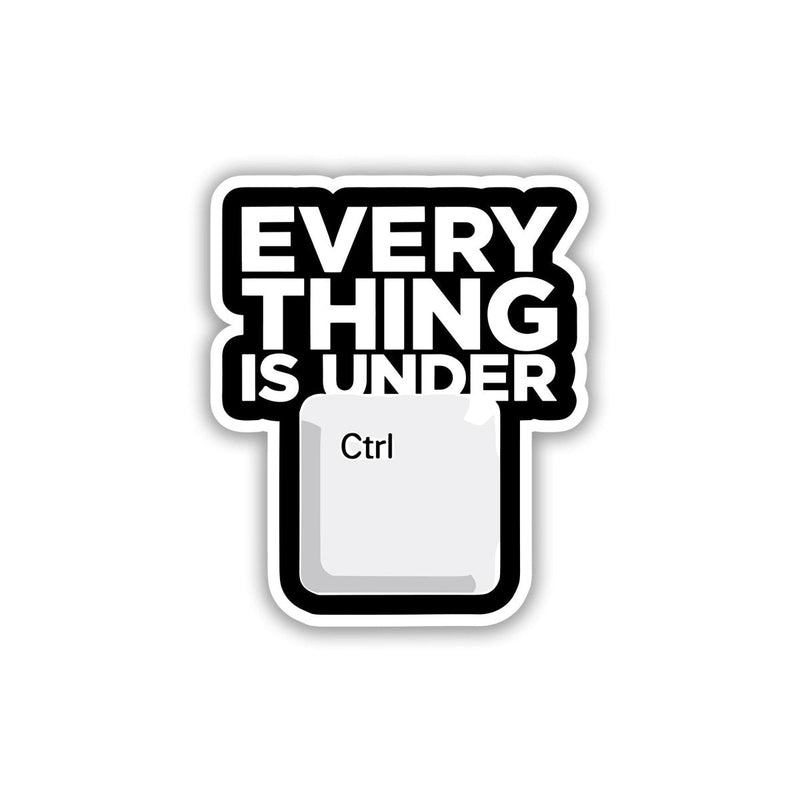 THE CONTROL FREAK PUN STICKER