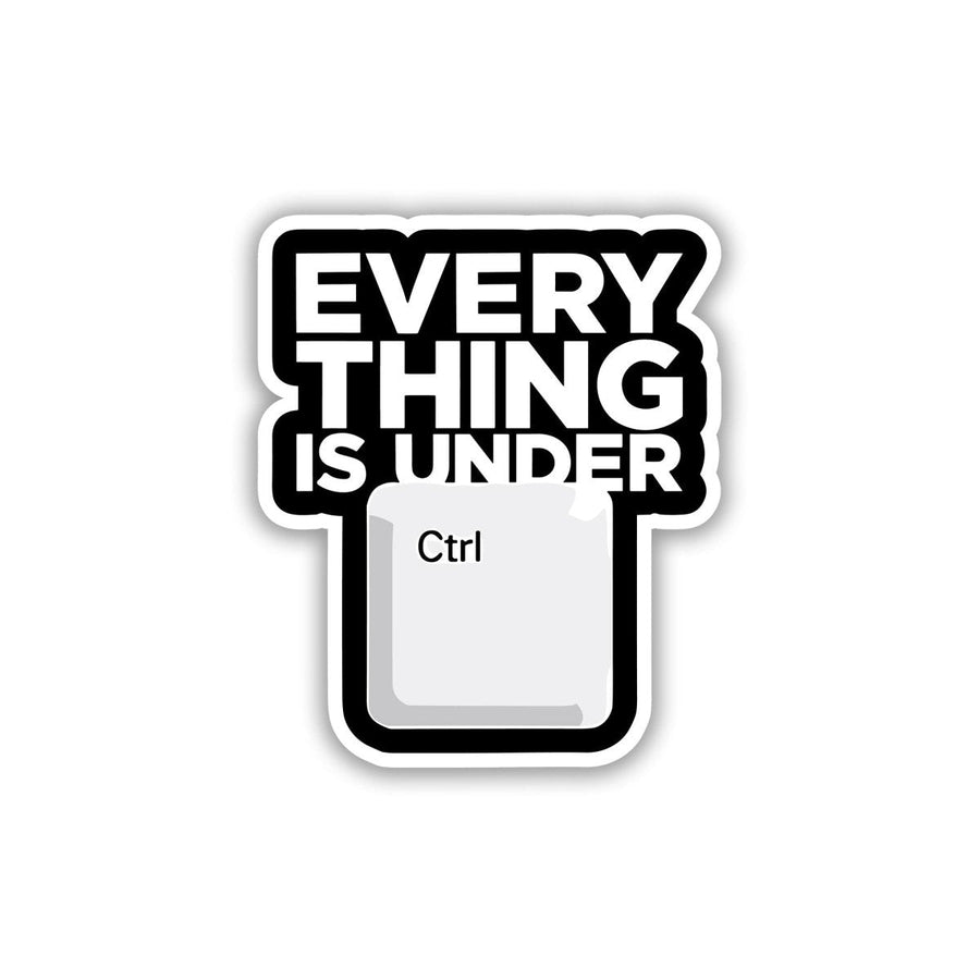 THE CONTROL FREAK PUN STICKER