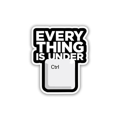 THE CONTROL FREAK PUN STICKER