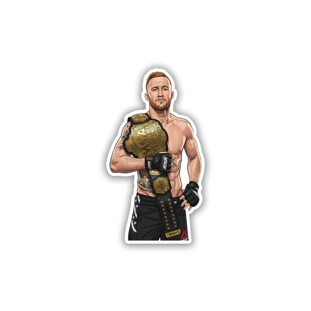 WORLD SERIES HERITAGE - JUSTIN GAETHJE STICKER - stickyfunk premium stickers