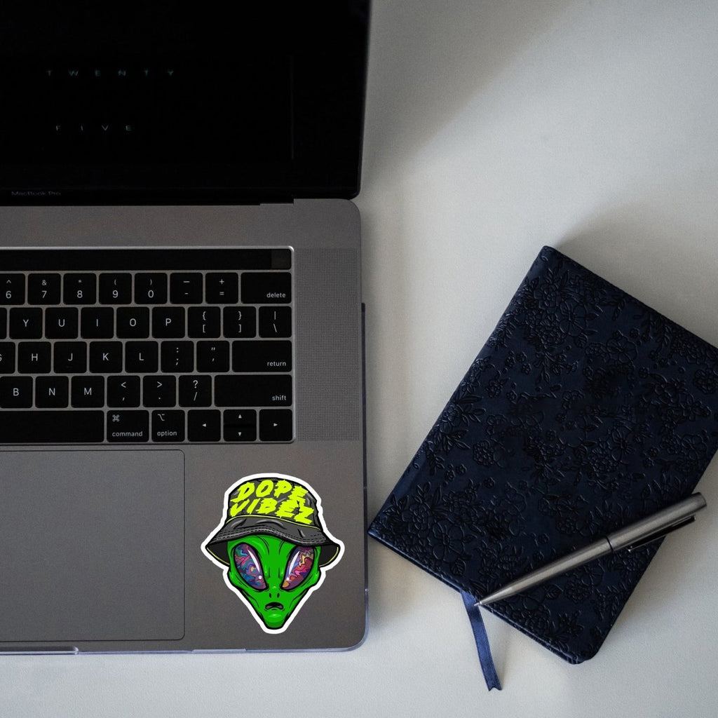 DOPE VIBES WALE ALIEN BHAI STICKER - stickyfunk premium stickers