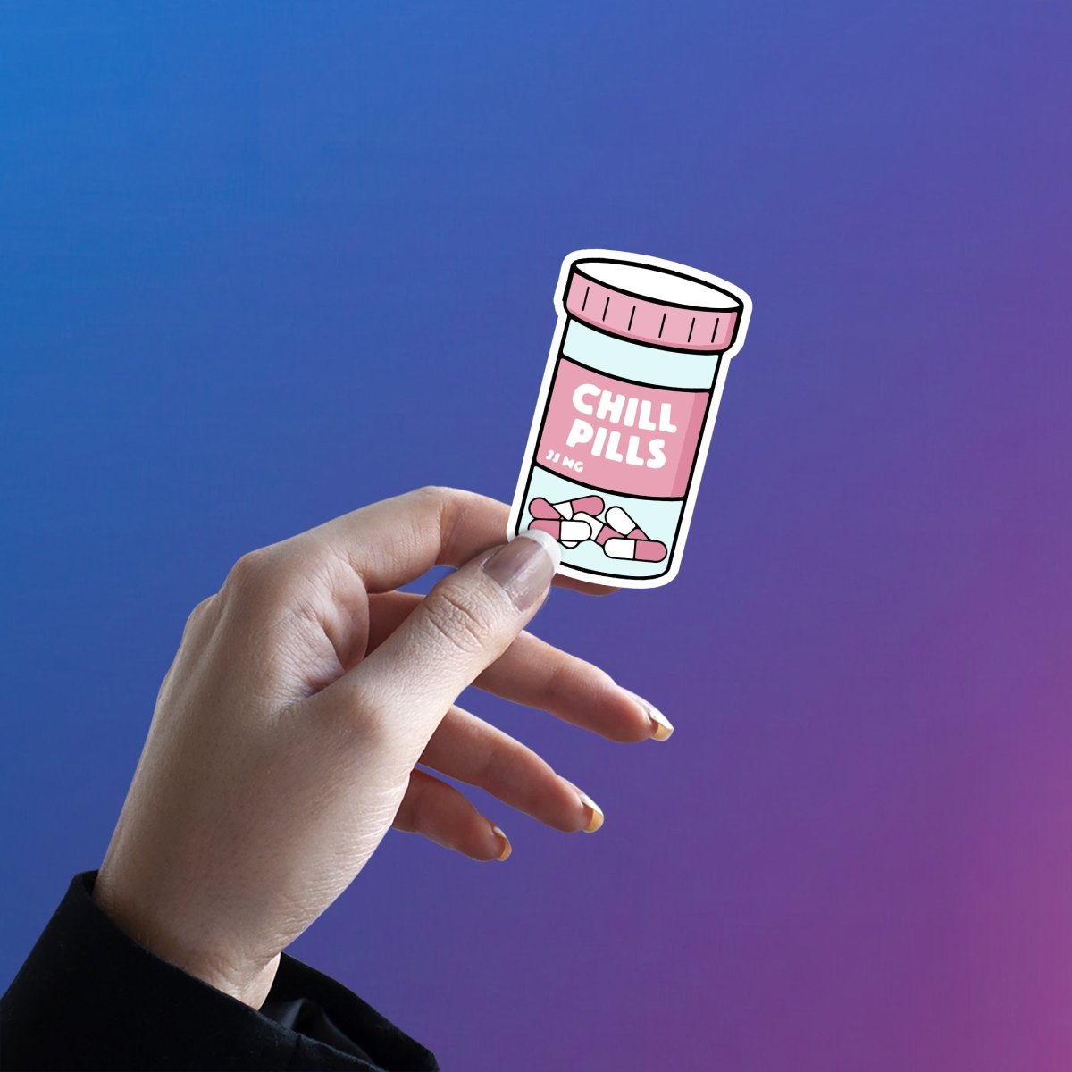 CHILL KAR, GOLI KHA! STICKER - stickyfunk premium stickers